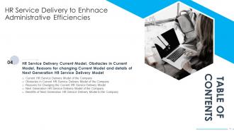 HR Service Delivery To Enhnace Administrative Efficiencies Powerpoint Presentation Slides