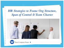 HR Strategies To Frame Org Structure Span Of Control And Team Charter Powerpoint Presentation Slides