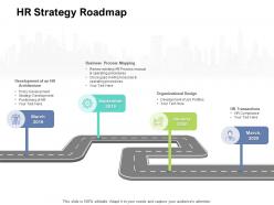 Hr strategy roadmap organizational design ppt powerpoint presentation slides