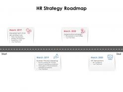 Hr strategy roadmap ppt powerpoint presentation gallery topics