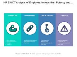 Hr swot analysis of employee include their potency and weaknesses