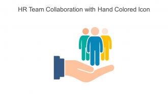 HR Team Collaboration With Hand Colored Icon In Powerpoint Pptx Png And Editable Eps Format