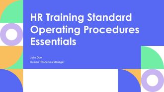 HR Training Standard Operating Procedures Essentials PPT Structure AT