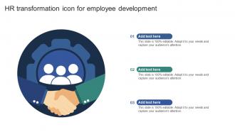 HR Transformation Icon For Employee Development