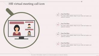 HR Virtual Meeting Call Icon