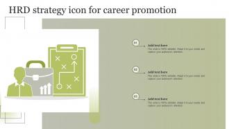 HRD Strategy Icon For Career Promotion