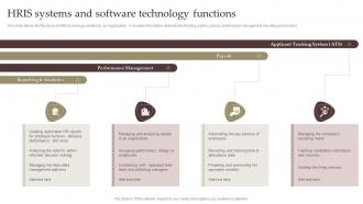 HRIS Systems And Software Technology Functions