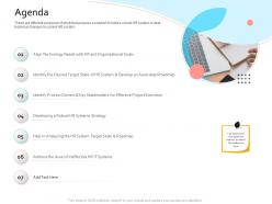Hris technology agenda ppt powerpoint presentation model maker