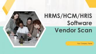 HRM HCM HRIS Software Vendor Scan Powerpoint PPT Template Bundles