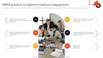 HRM Practices To Improve Employee Engagement Employee Engagement Strategies