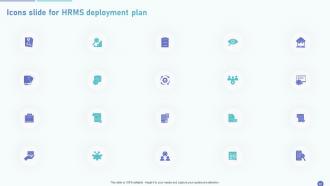 HRMS Deployment Plan Powerpoint Presentation Slides Appealing Editable