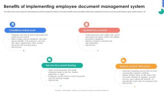 HRMS Rollout Strategy Benefits Of Implementing Employee Document Management System