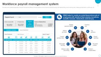 HRMS Software Implementation Plan Workforce Payroll Management System