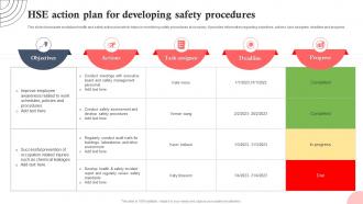 HSE Action Plan For Developing Safety Procedures