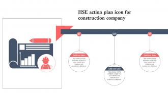 HSE Action Plan Icon For Construction Company