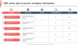 HSE Action Plan To Prevent Workplace Disruptions