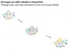 Ht three level networking diagram flat powerpoint design