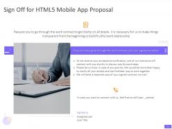 Html5 mobile app proposal template powerpoint presentation slides