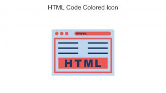 HTML Code Colored Icon In Powerpoint Pptx Png And Editable Eps Format