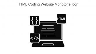 Html Coding Website Monotone Icon In Powerpoint Pptx Png And Editable Eps Format
