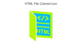 HTML File Colored Icon In Powerpoint Pptx Png And Editable Eps Format