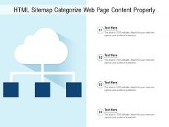 HTML Sitemap Categorize Web Page Content Properly