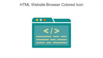 HTML Website Browser Colored Icon In Powerpoint Pptx Png And Editable Eps Format
