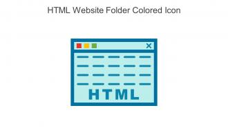 HTML Website Folder Colored Icon In Powerpoint Pptx Png And Editable Eps Format