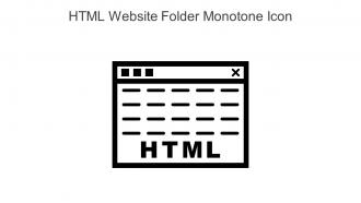 HTML Website Folder Monotone Icon In Powerpoint Pptx Png And Editable Eps Format