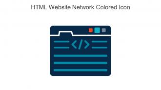 HTML Website Network Colored Icon In Powerpoint Pptx Png And Editable Eps Format