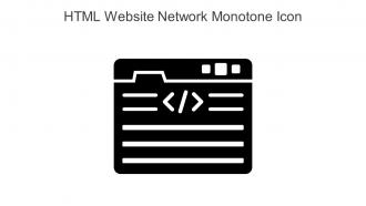 HTML Website Network Monotone Icon In Powerpoint Pptx Png And Editable Eps Format
