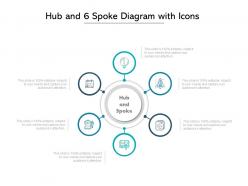 Hub and 6 spoke diagram with icons
