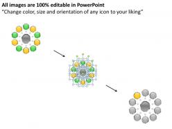 15438883 style circular hub-spoke 10 piece powerpoint template diagram graphic slide