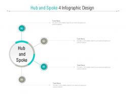 Hub and spoke 4 infographic design