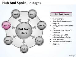 33622813 style circular hub-spoke 7 piece powerpoint template diagram graphic slide