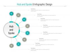 Hub and spoke 8 infographic design