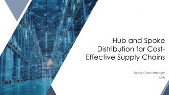Hub And Spoke Distribution For Cost Effective Supply Chains PPT Mockup AT