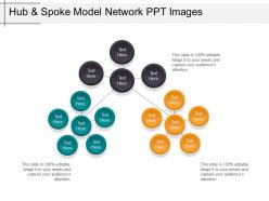 Hub and spoke model network ppt images