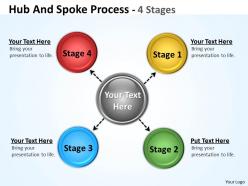 52548933 style circular hub-spoke 4 piece powerpoint template diagram graphic slide