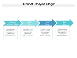 Hubspot lifecycle stages ppt powerpoint presentation ideas diagrams cpb