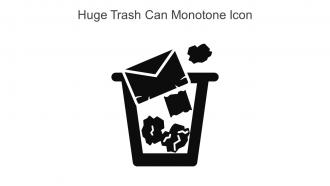 Huge Trash Can Monotone Icon In Powerpoint Pptx Png And Editable Eps Format