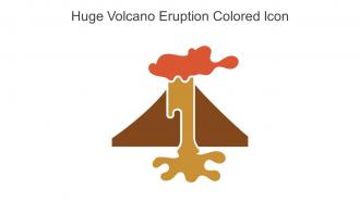 Huge Volcano Eruption Colored Icon In Powerpoint Pptx Png And Editable Eps Format