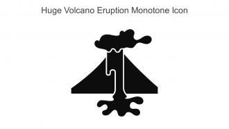 Huge Volcano Eruption Monotone Icon In Powerpoint Pptx Png And Editable Eps Format