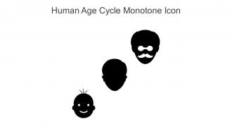Human Age Cycle Monotone Icon In Powerpoint Pptx Png And Editable Eps Format