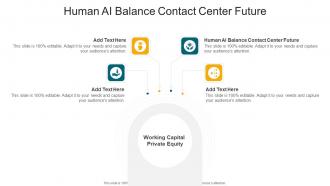 Human AI Balance Contact Center Future In Powerpoint And Google Slides Cpb