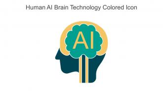 Human AI Brain Technology Colored Icon In Powerpoint Pptx Png And Editable Eps Format