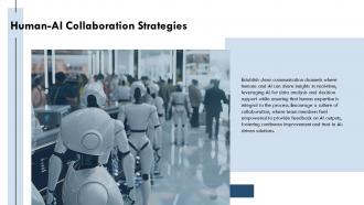 Human AI Collaboration Strategies Transcendent AI PPT Template ST AI SS