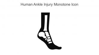 Human Ankle Injury Monotone Icon In Powerpoint Pptx Png And Editable Eps Format