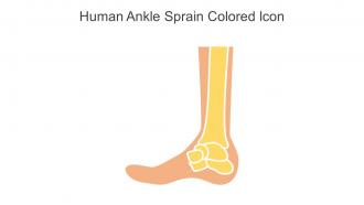 Human Ankle Sprain Colored Icon In Powerpoint Pptx Png And Editable Eps Format