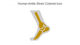 Human Ankle Strain Colored Icon In Powerpoint Pptx Png And Editable Eps Format